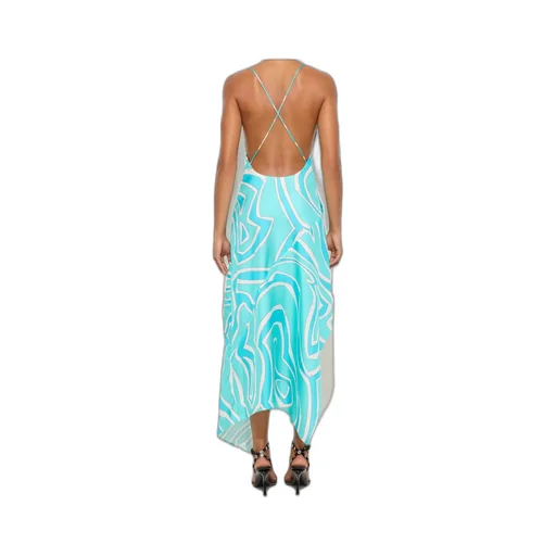 Labirinto-Print Silk Dress