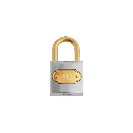 Bb Padlock Charm Keychain
