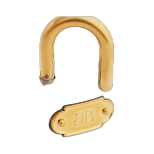 Bb Padlock Charm Keychain