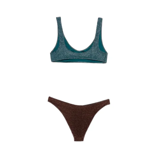 Two-Piece Set Including Cropped Top And Swim Trunks