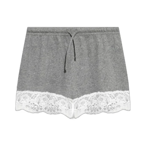 Vetements Lace Detailed Drawstring Shorts