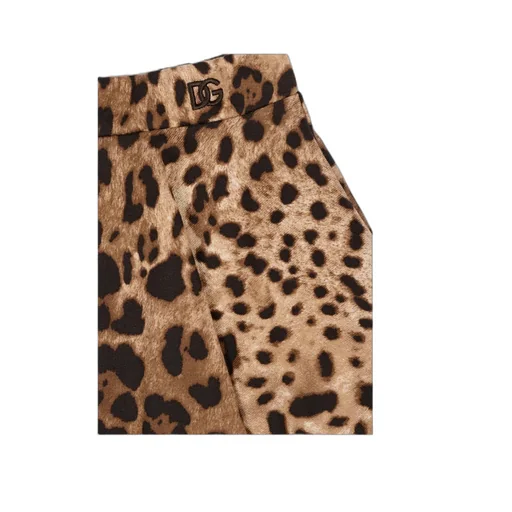 Dolce & Gabbana Kids Leopard Printed Skirt Set