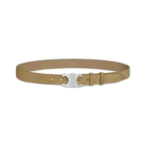 Large 30Mm Triomphe Belt In Suede Calfskin