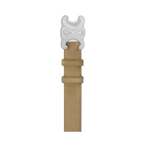Large 30Mm Triomphe Belt In Suede Calfskin