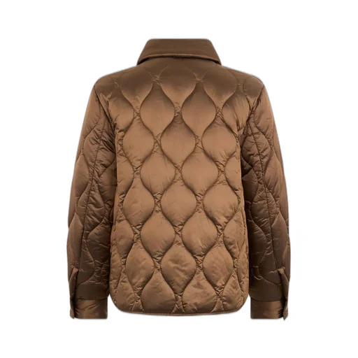 Diamond-Quilted Padded Jacket