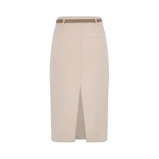 Belted Midi Skirt