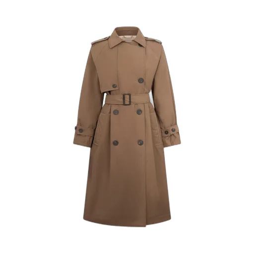 Monili-Chain Double-Breasted Trenchcoat