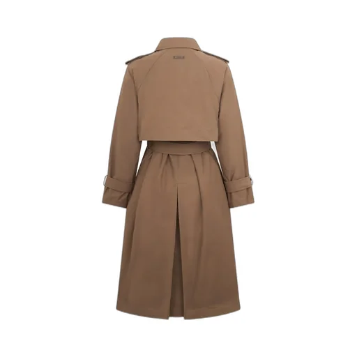 Monili-Chain Double-Breasted Trenchcoat