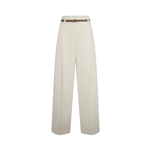 High-Waisted Belted Trousers