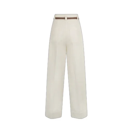 High-Waisted Belted Trousers