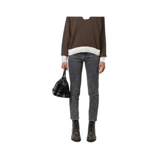 Stonewashed Mid-Rise Skinny Jeans