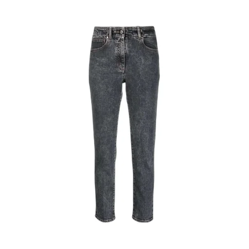 Stonewashed Mid-Rise Skinny Jeans