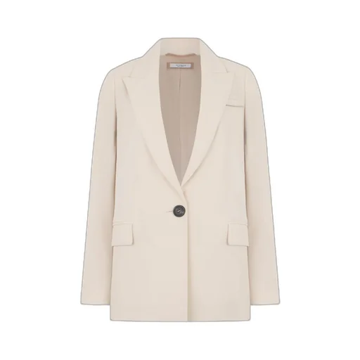Button Single-Breasted Blazer