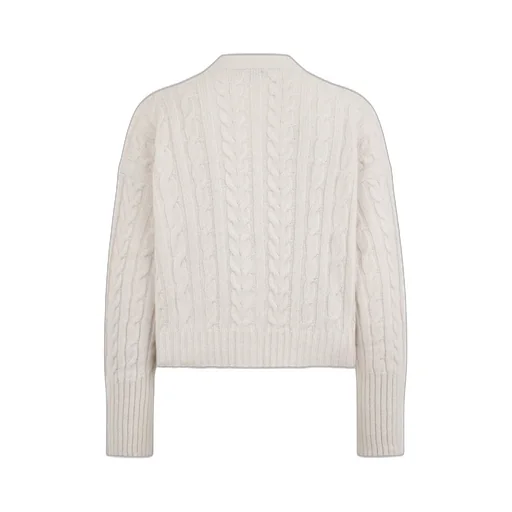 Cable-Knit Crop Cardigan