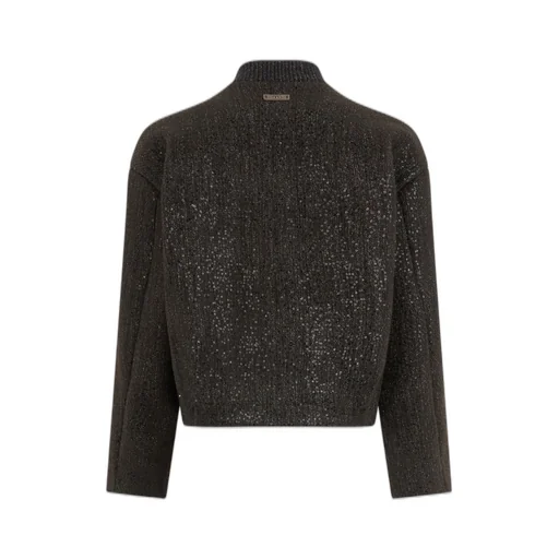 Sequin-Embellished Zip Jacket