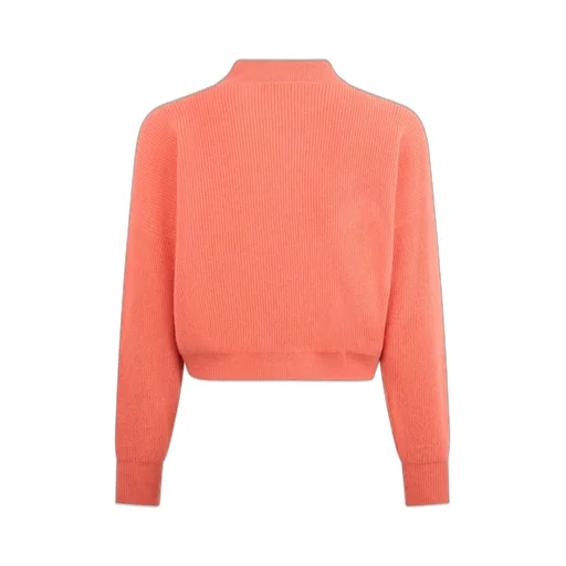 Cropped Mock-Neck Sweater
