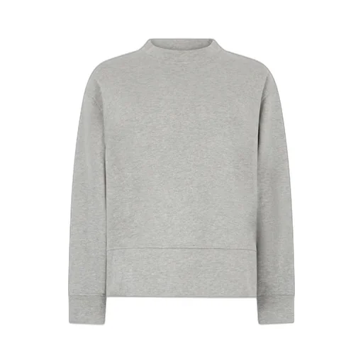 Side-Slits Crew-Neck Sweatshirt