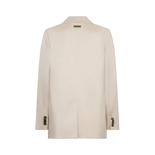 Double-Breasted Long-Sleeve Blazer