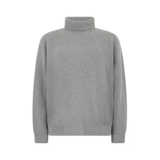 Roll-Neck Silk-Wool Blend Jumper