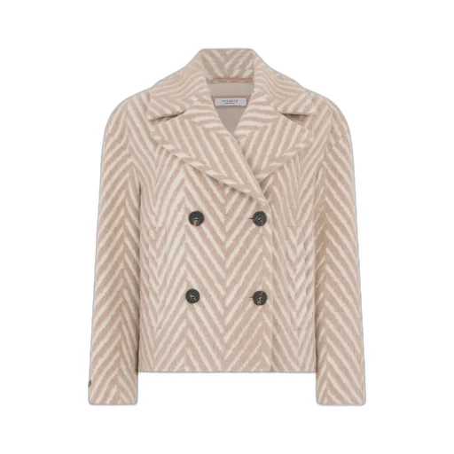 Double-Breasted Chevron Jacket