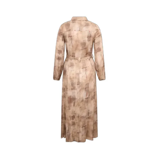 Button-Up Belted Midi Dress
