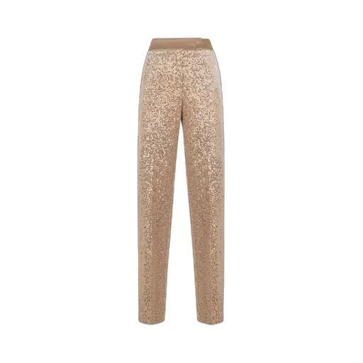 Sequin-Embellished Velvet Trousers