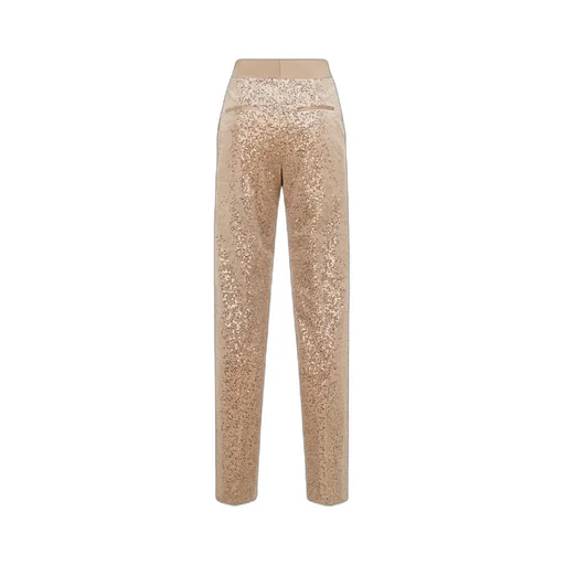 Sequin-Embellished Velvet Trousers