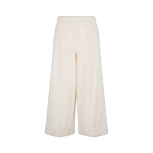 High-Waisted Cropped-Leg Trousers