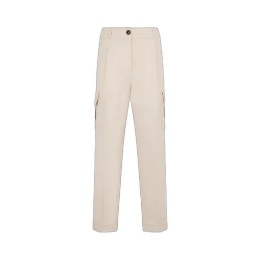 Button-Fastening Multiple-Pocket Trousers