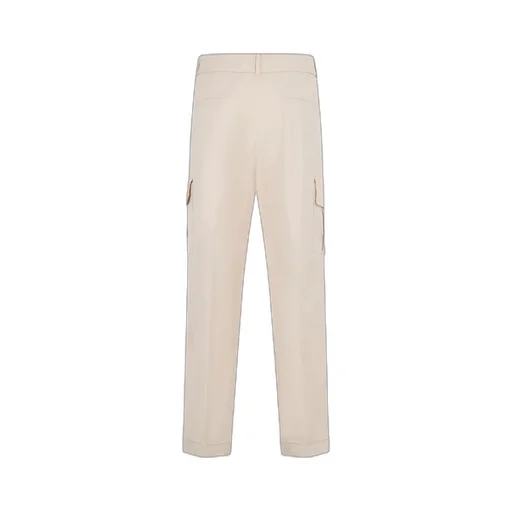 Button-Fastening Multiple-Pocket Trousers