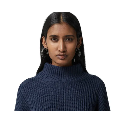 Ribbed-Knit Bell-Sleeve Jumper