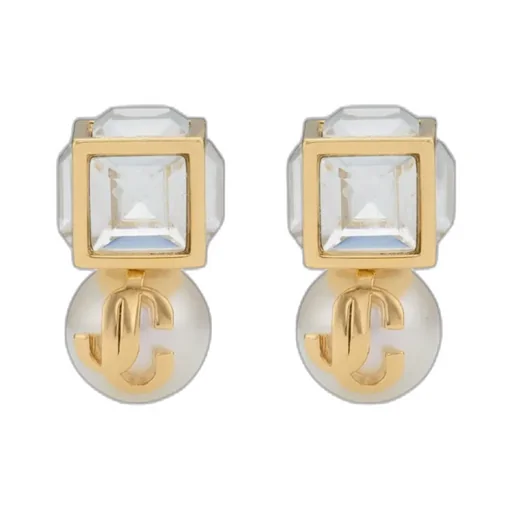 Pearl Cube Studded Earrings