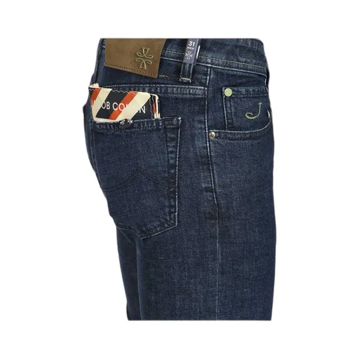 Jacob Cohen Logo Patch Slim Fit Jeans