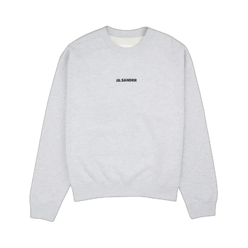 Jil Sander Logo Print Crewneck Sweatshirt