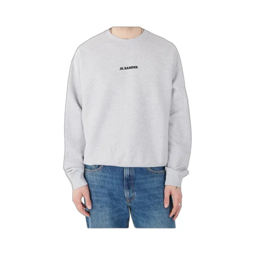 Jil Sander Logo Print Crewneck Sweatshirt