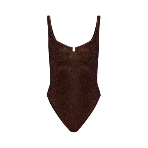 Osree Lurex Thread One-Piece Swimsuit