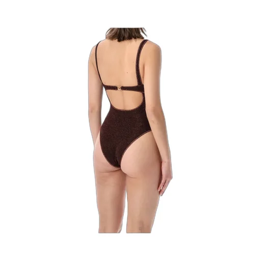Osree Lurex Thread One-Piece Swimsuit