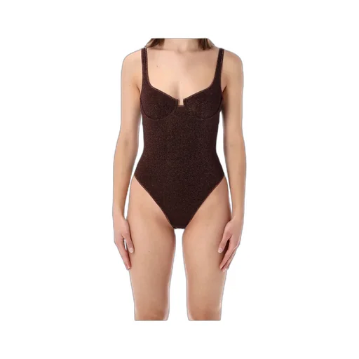 Osree Lurex Thread One-Piece Swimsuit