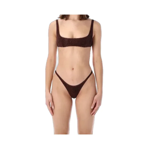 OsÉRee Lumiere Two-Piece Giltter Bikini Set