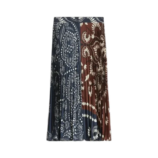 Pleated Midi Skirt