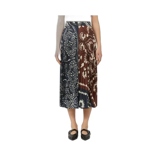 Pleated Midi Skirt