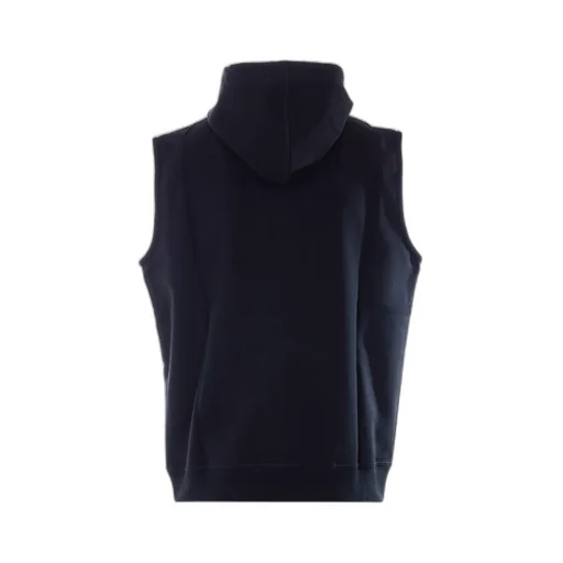 Brunello Cucinelli Zip-Up Sleeveless Drawstring Hoodie