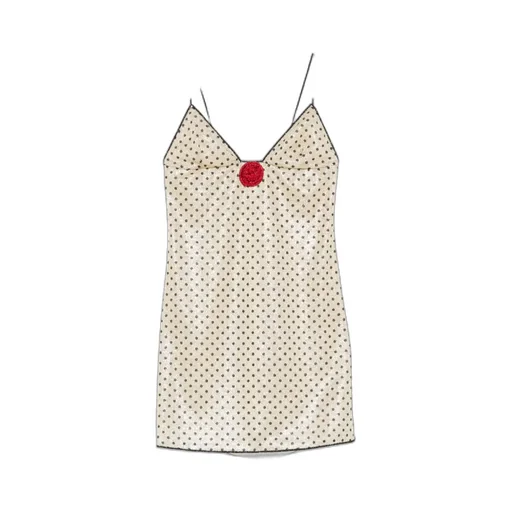 Osree Lumire Rose Pois Mini Dress