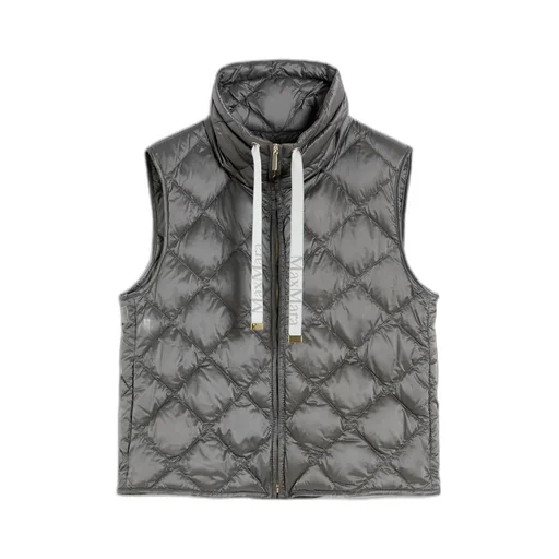 Padded Water-Repellent Nylon Canvas Gilet - Dark Grey