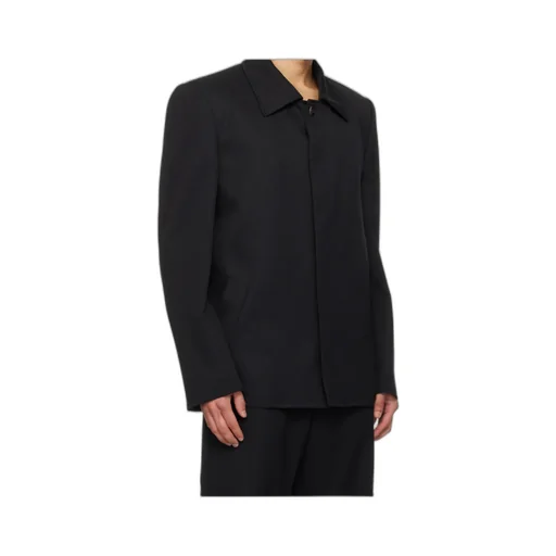 Frayed-Hem Shirt Jacket
