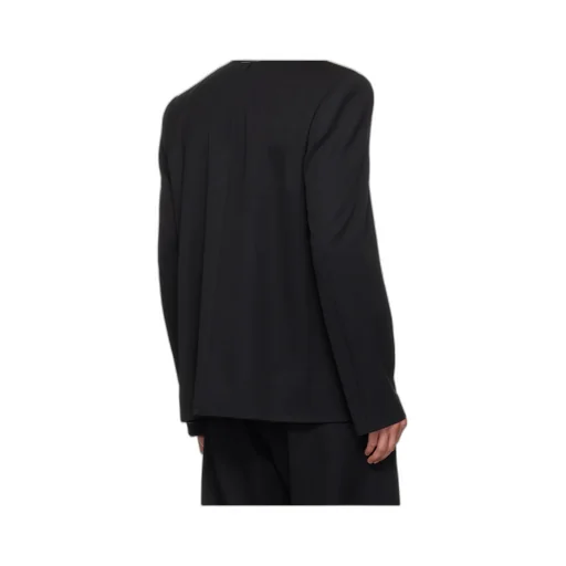 Frayed-Hem Shirt Jacket