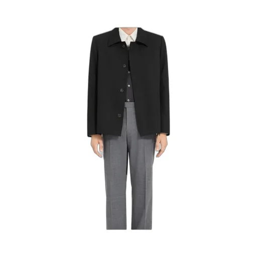 Frayed-Hem Shirt Jacket