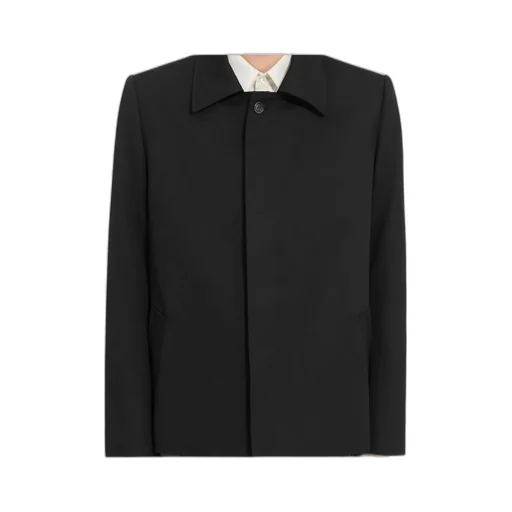 Frayed-Hem Shirt Jacket
