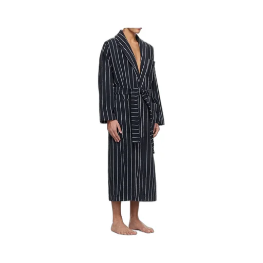 Striped Bathrobe With Ties
