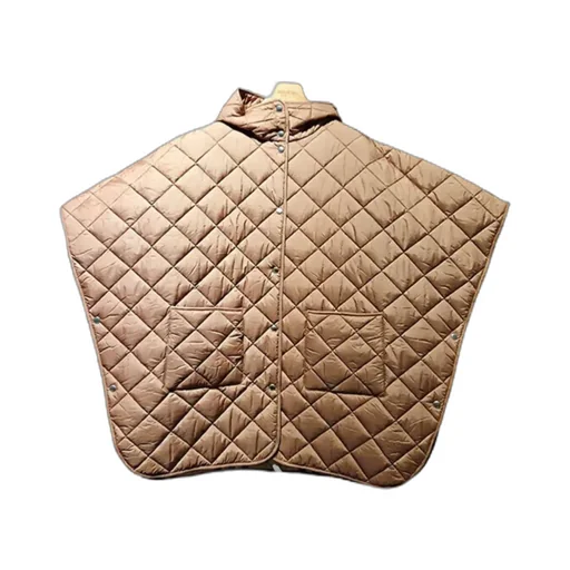Quilted Hooded Cape